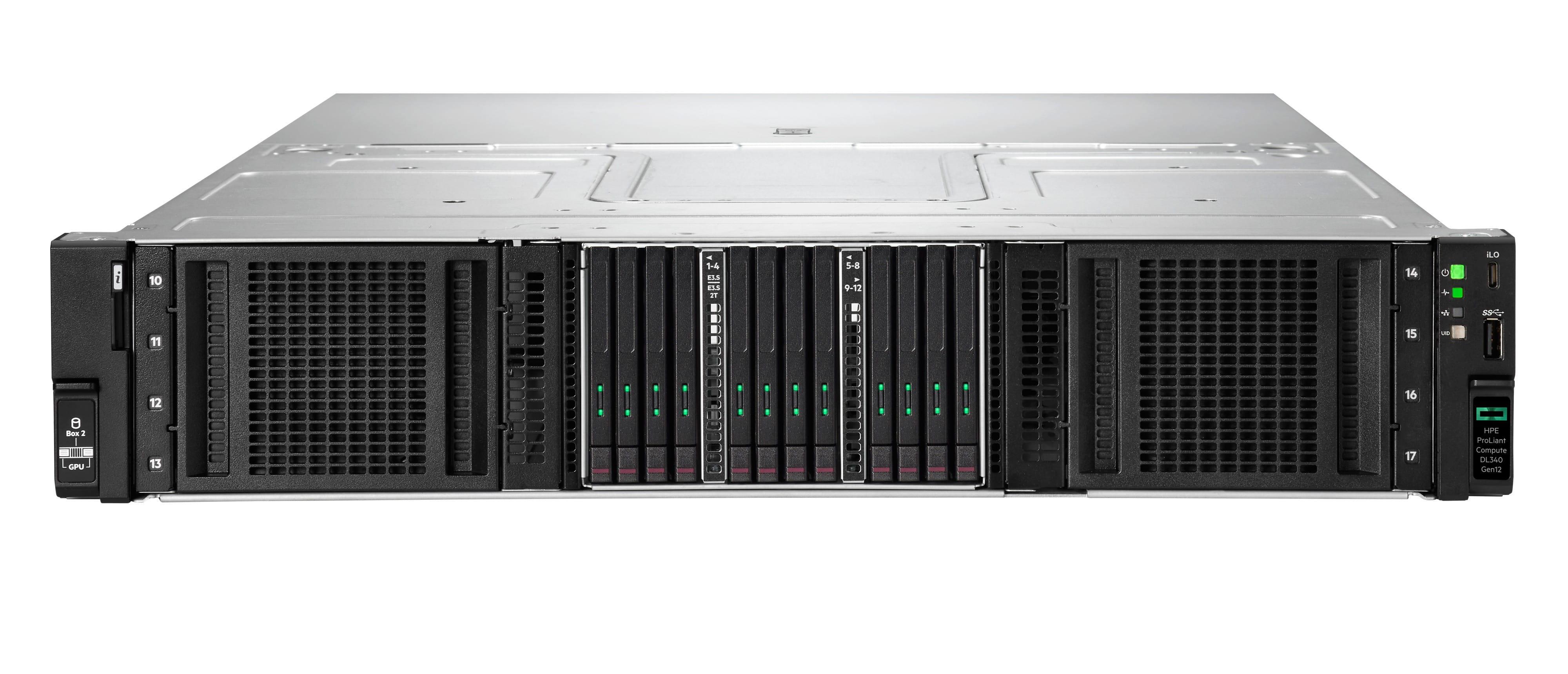 HPE ProLiant Compute DL340 Gen12 - 2U - 1-Weg - 1 x Xeon 6505P / 2.2 GHz - RAM 64 GB - SATA/SAS/NVMe - Hot-Swap 6.4 cm (2.5")