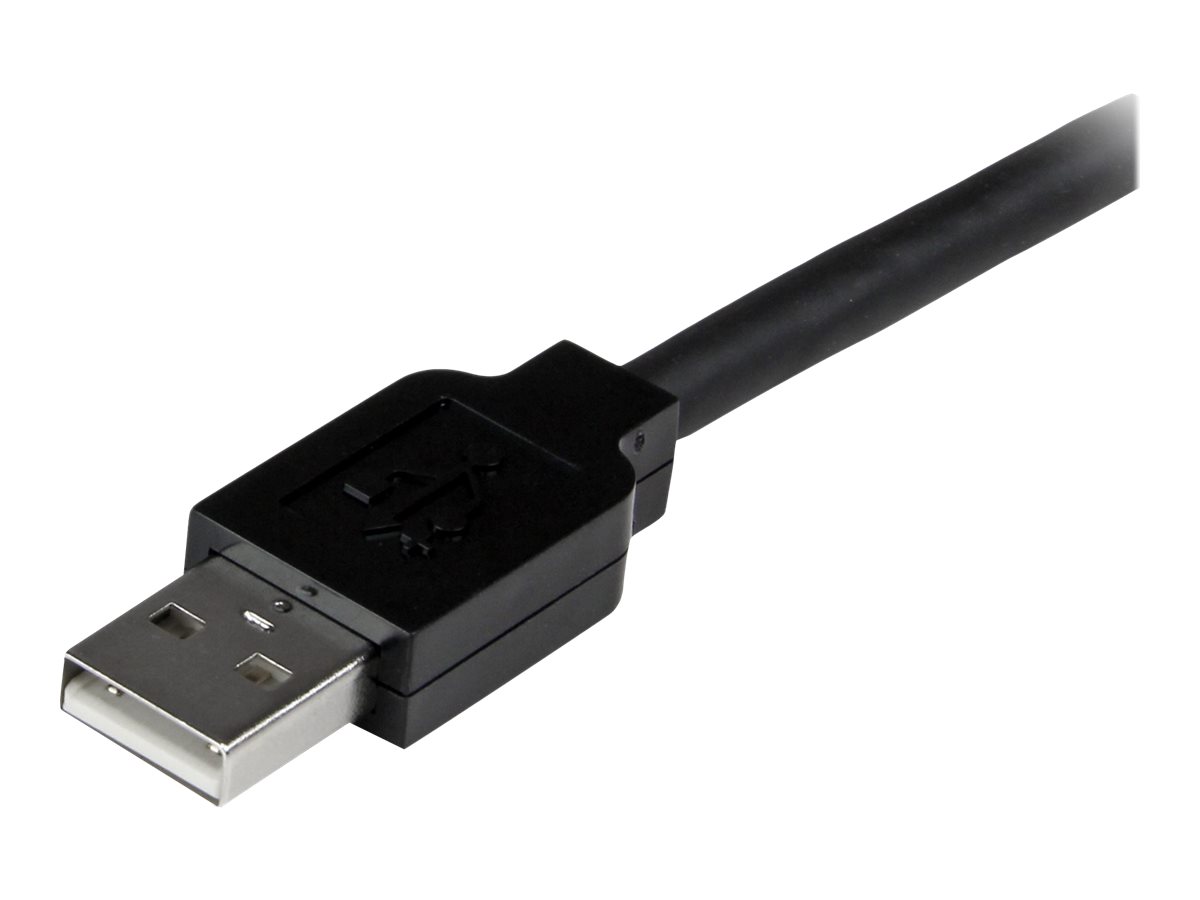 StarTech.com 15m USB 2.0 Repeater Kabel - Aktives USB Verlängerungskabel mit Signalverstärker - 1 x USB Stecker/ 1 x USB Buchse - USB-Verlängerungskabel - USB (W)