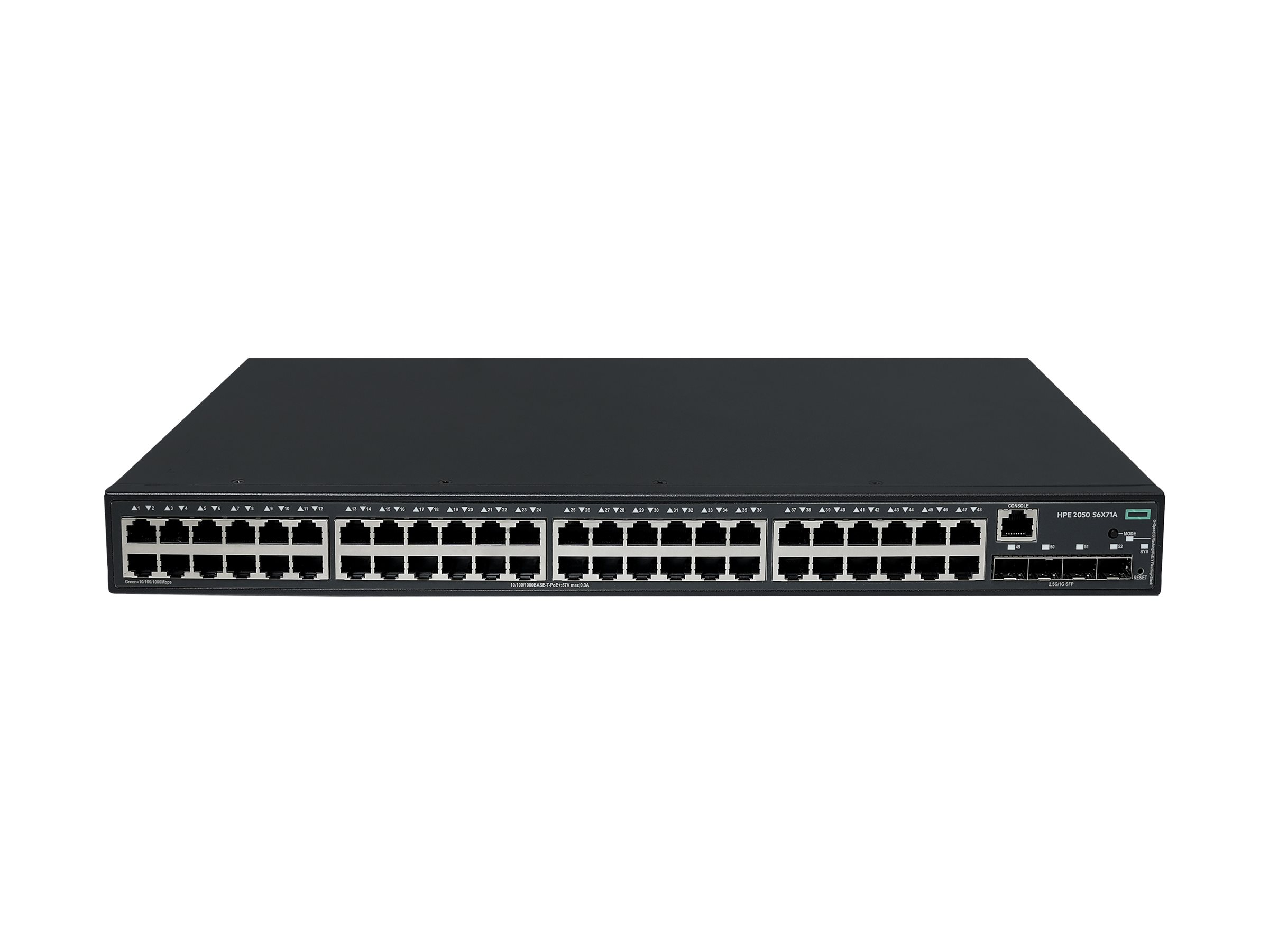 HPE Networking Comware 2050 - Switch - L3 - managed - 48 x 10/100/1000Base-T (PoE+)
