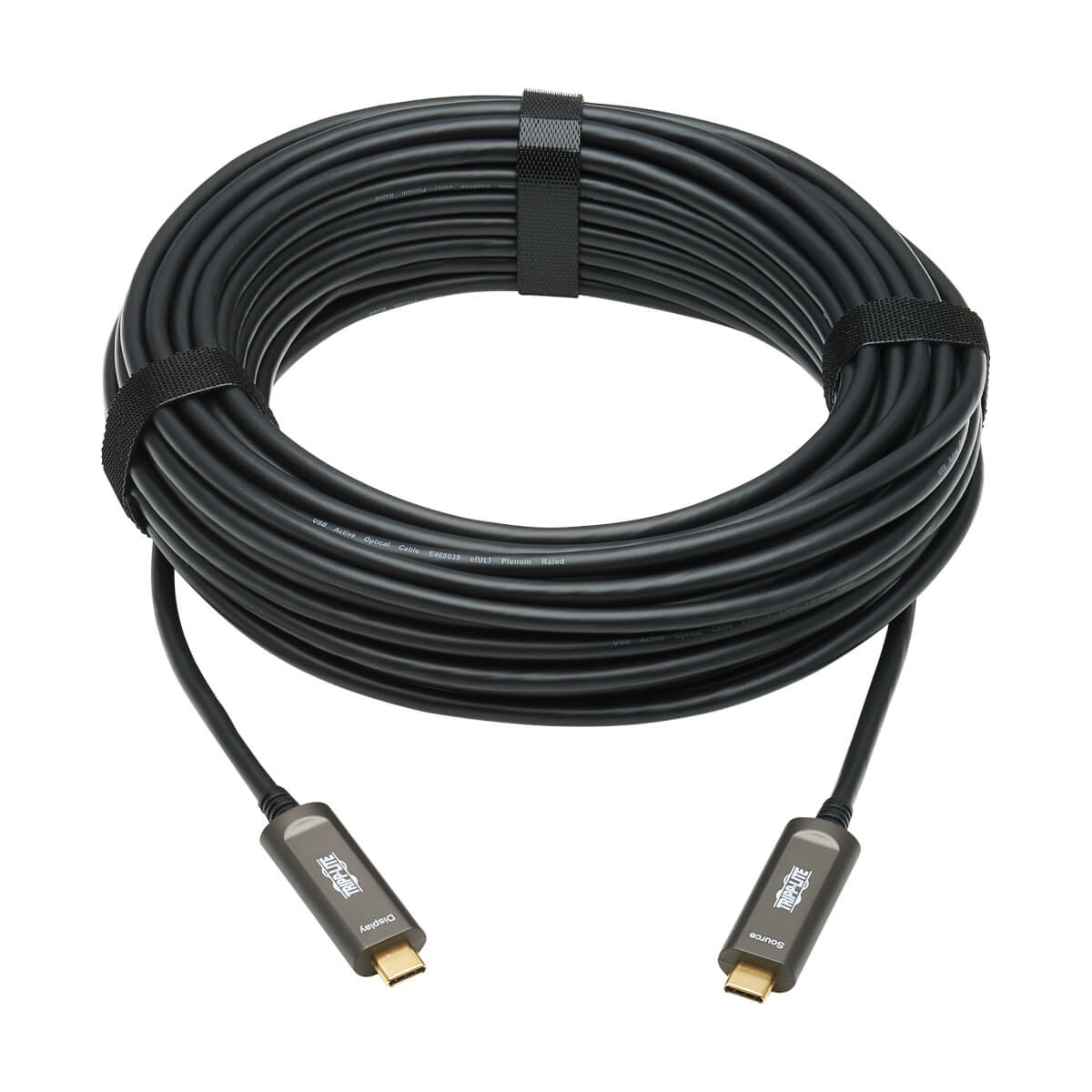 Tripp Eaton Tripp Lite Series USB-C to USB-C Plenum-Rated Fiber Active Optical Cable (AOC)