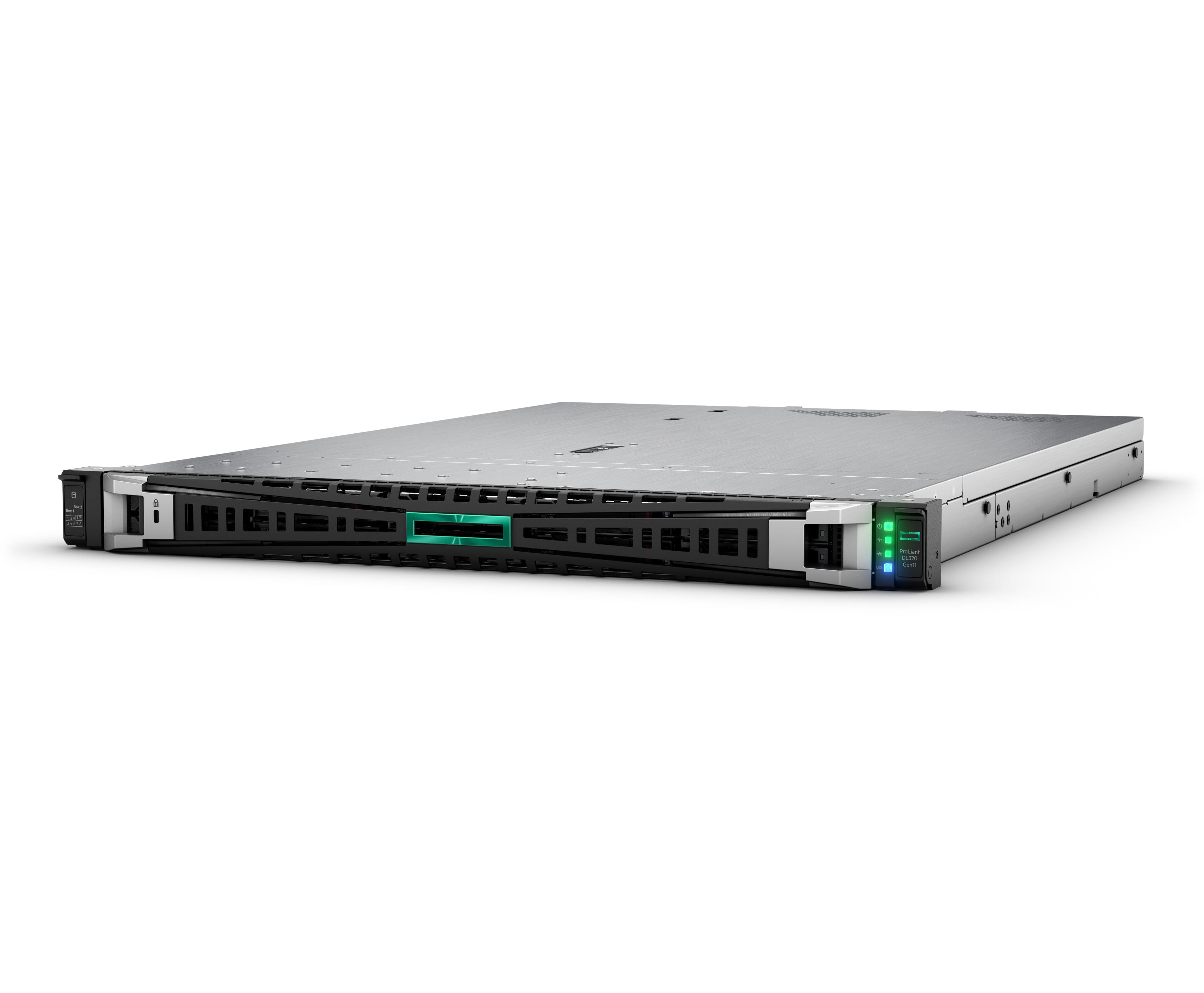 HPE ProLiant DL320 Gen11 - 1U - zweiweg - 1 x Xeon Silver 4510 / 2.4 GHz - RAM 64 GB - SATA/SAS/NVMe - Hot-Swap 6.4 cm (2.5")