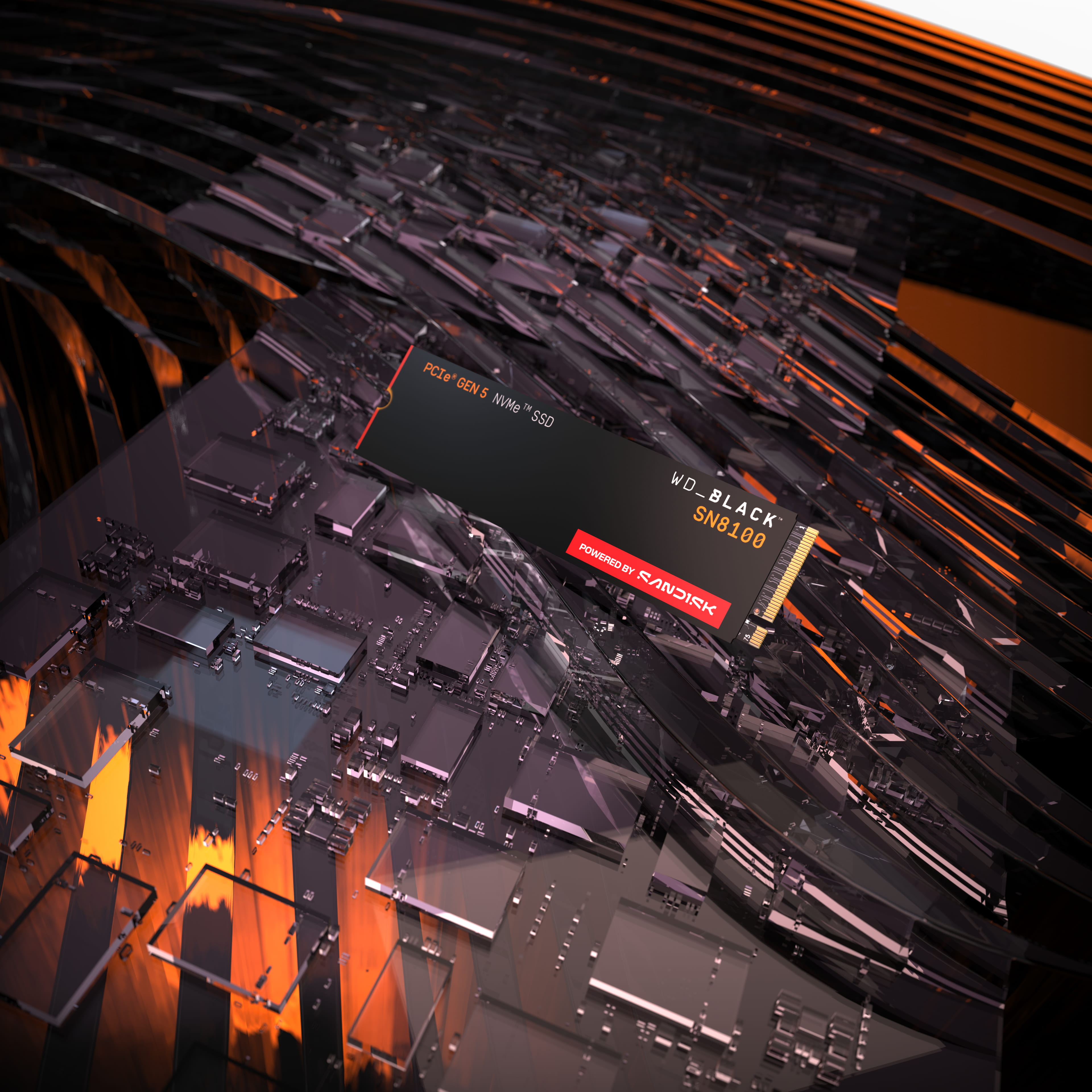 WD Black SN8100 - SSD - 8 TB - intern - M.2 2280 - PCI Express 5.0 x4 (NVMe)