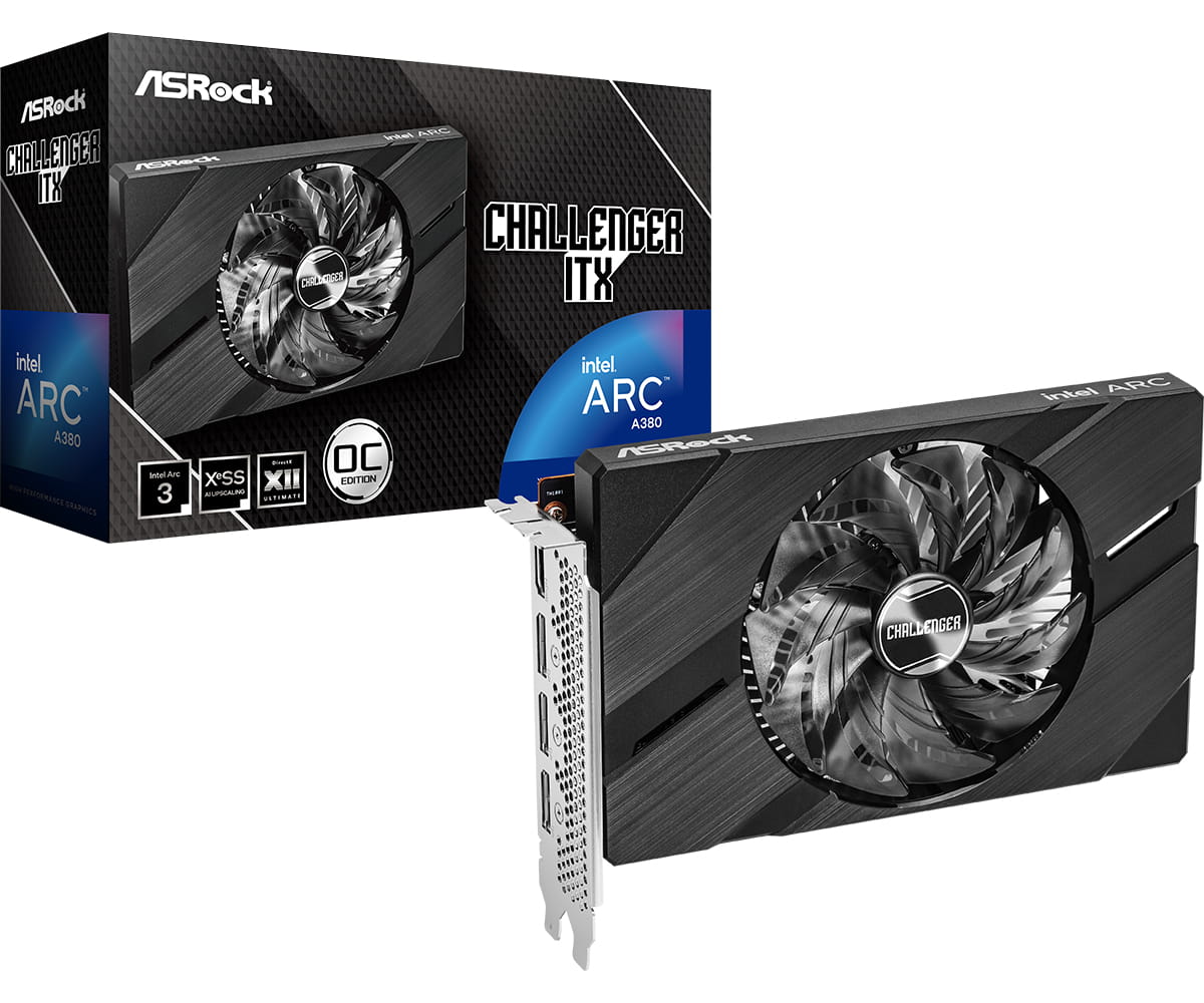 ASRock Challenger ITX Intel Arc A380 6GB - OC