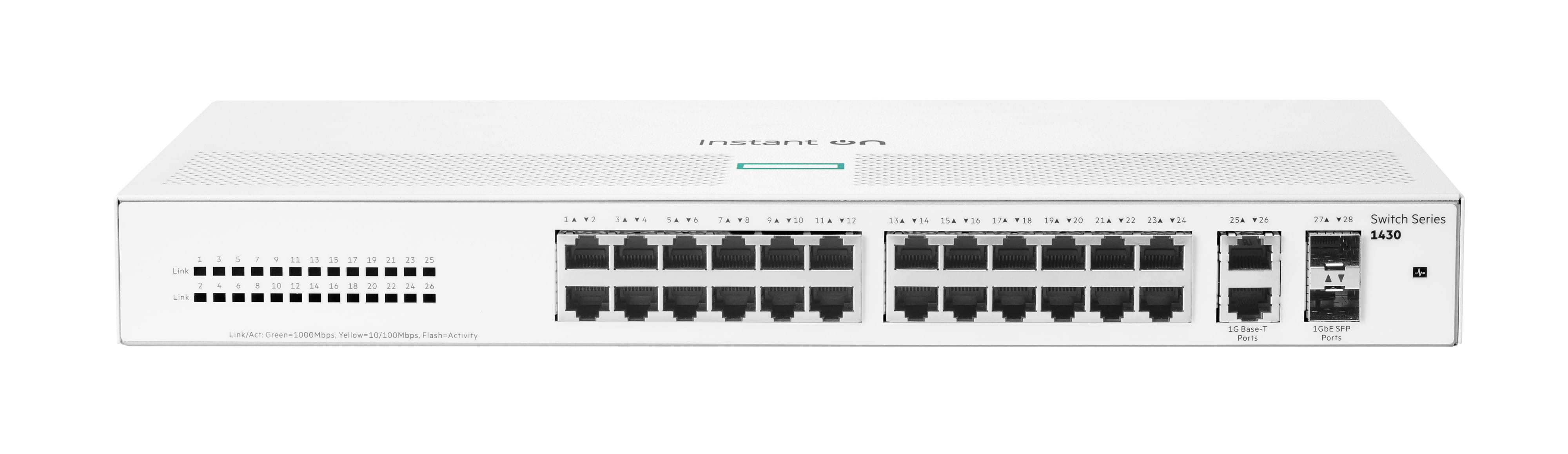 HPE Networking Instant On 1430 26G 2SFP Switch - Switch - unmanaged
