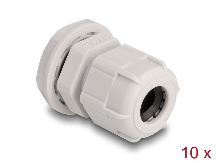 Delock Kabelverschraubung (M16) - Grau (Packung mit 10)
