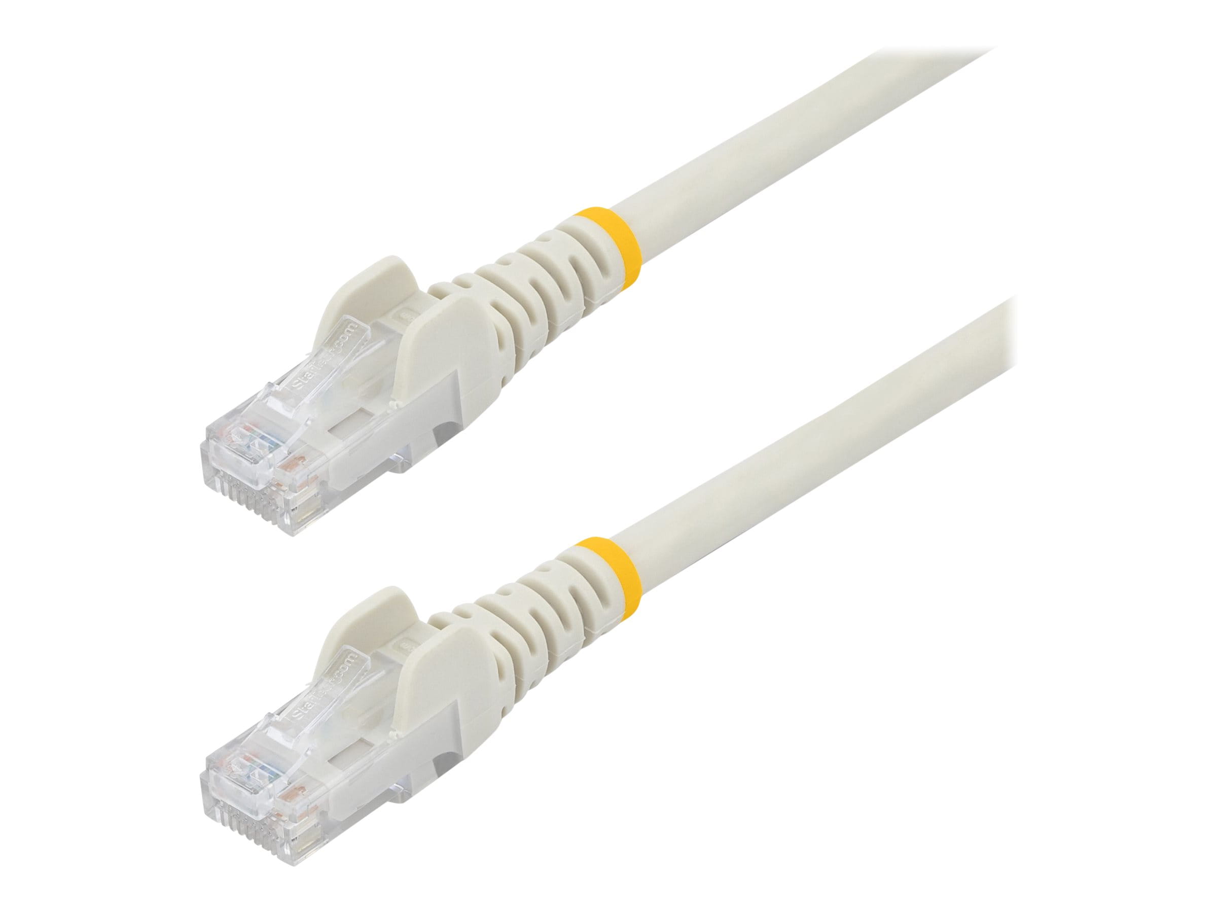 StarTech.com 1m CAT6 Ethernet Cable, 10 Gigabit Snagless RJ45 650MHz 100W PoE Patch Cord, CAT 6 10GbE UTP Network Cable w/Strain Relief, White, Wiring is UL Certified/TIA - Category 6 - 24AWG (N6PATC1MWH)