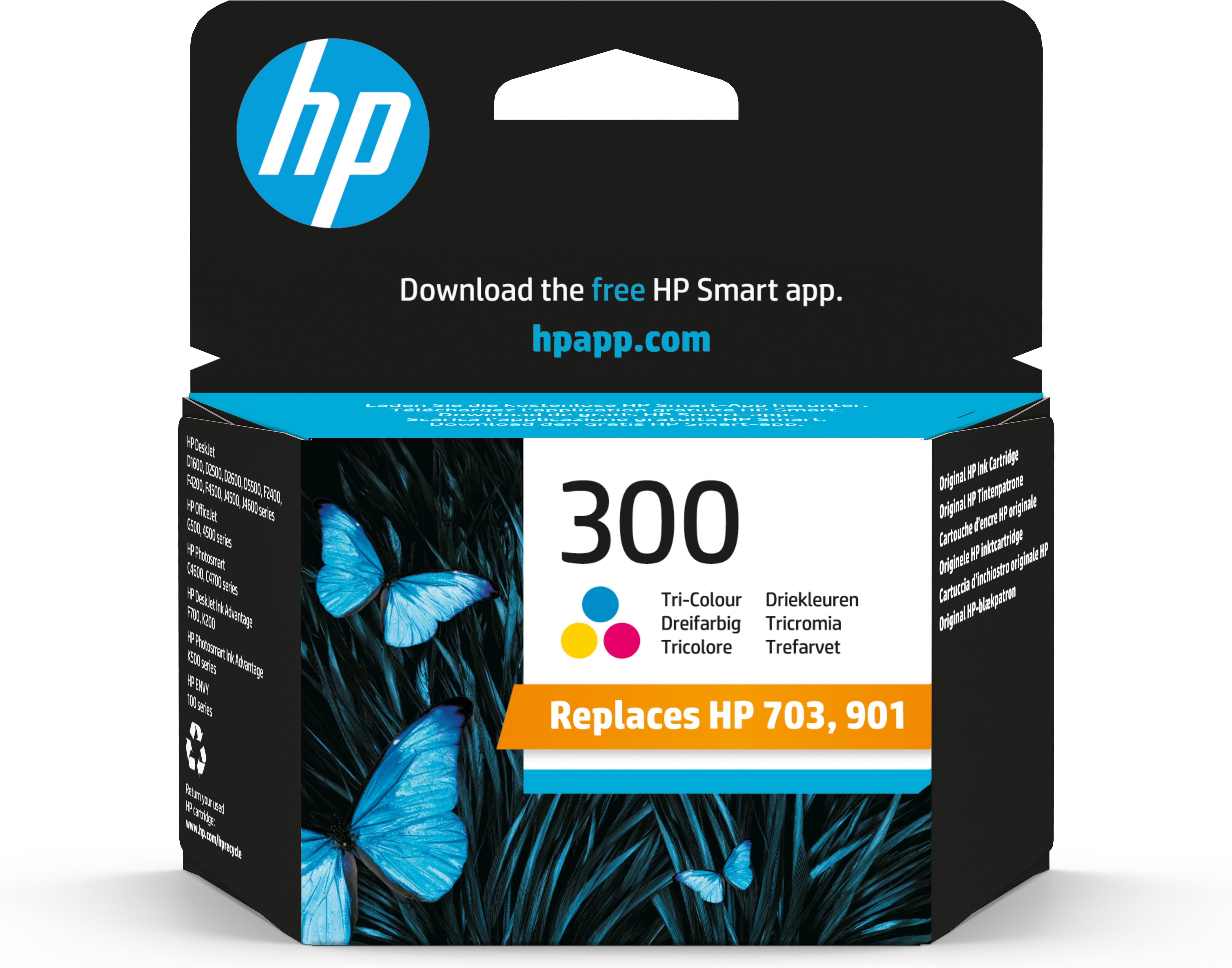HP 300 - 4 ml - Farbe (Cyan, Magenta, Gelb) - original