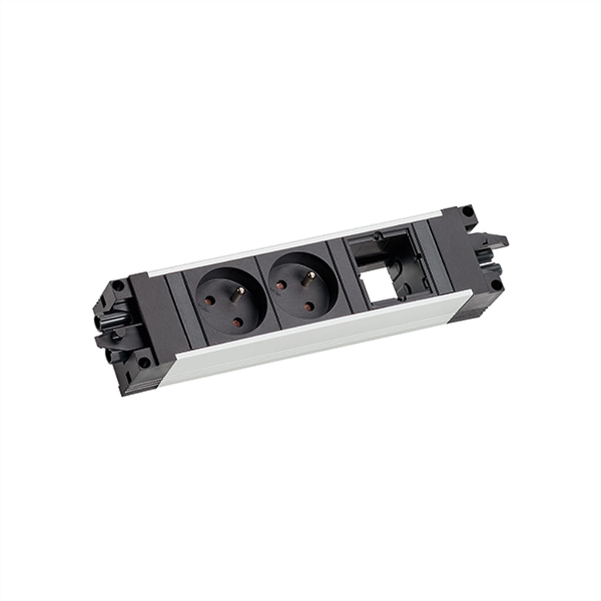Bachmann STEP ALU - Steckdosenleiste - Eingabe, Eingang GST18 - Ausgangsanschlüsse: 2 (GST18)