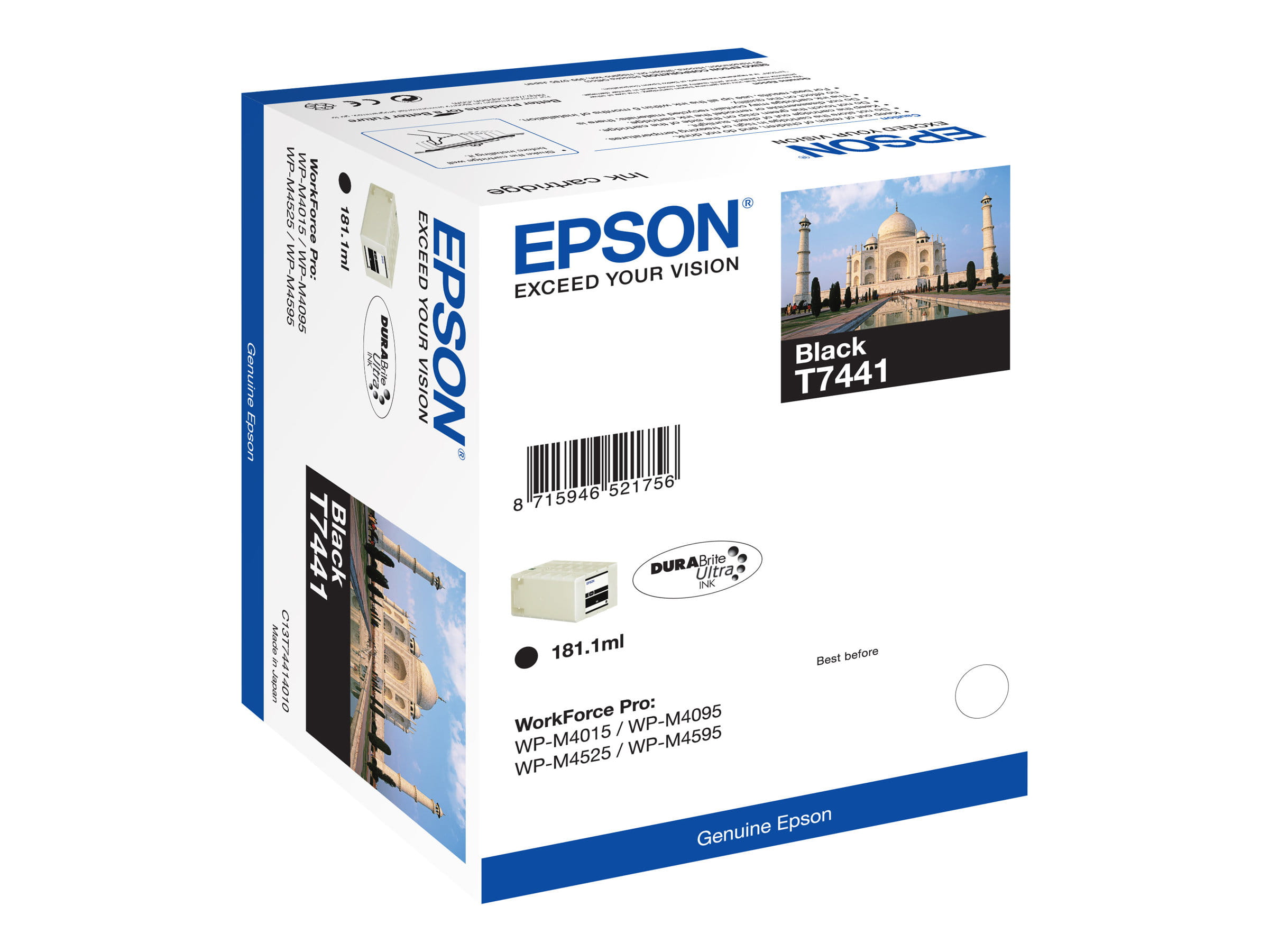 Epson T7441 - 181.1 ml - Schwarz - original