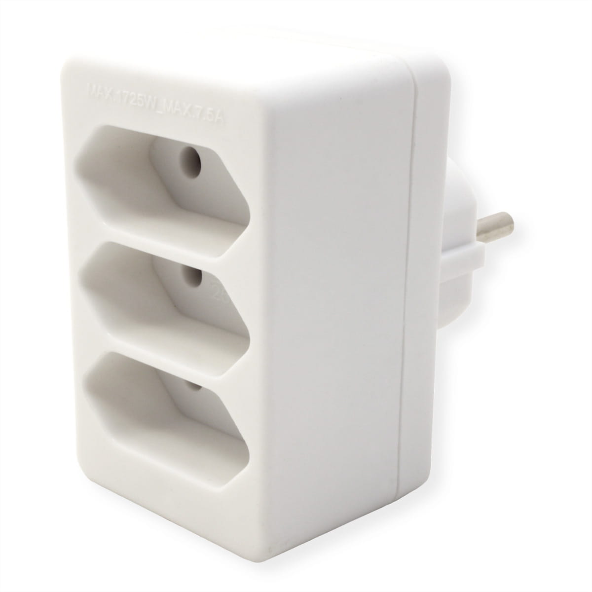 Bachmann Multistecker 3xEuro weiß 3x2.5A/230V