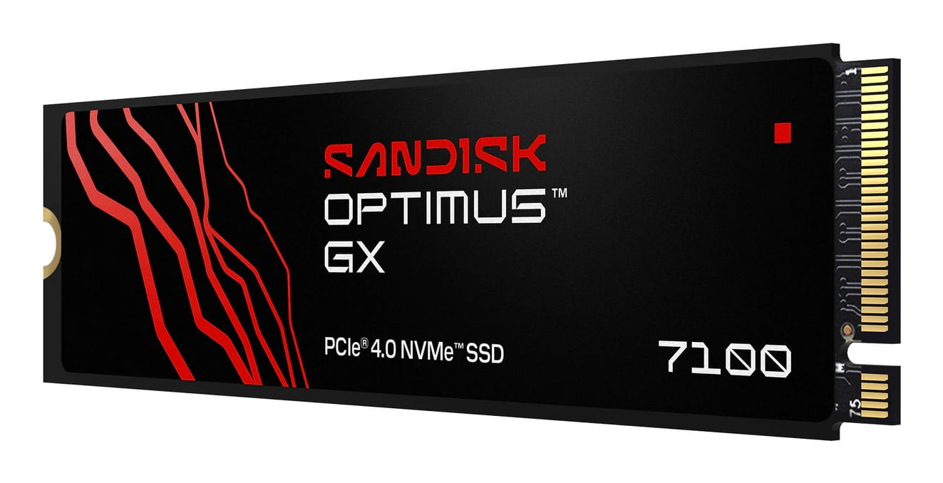 SanDisk Optimus GX 7100 - SSD - 1 TB - intern - M.2 2280 - PCIe 4.0 x4 (NVMe)