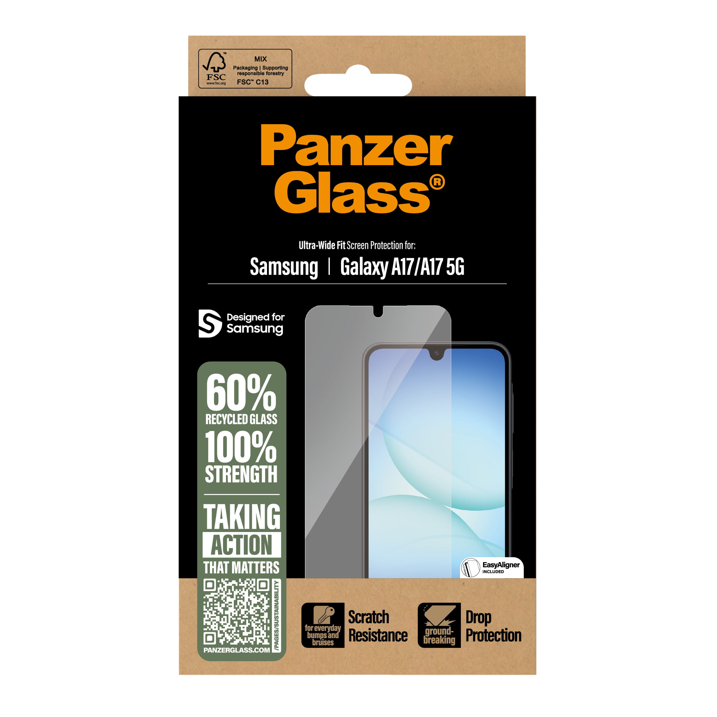 PanzerGlass Bildschirmschutz für Handy - Ultra-Wide