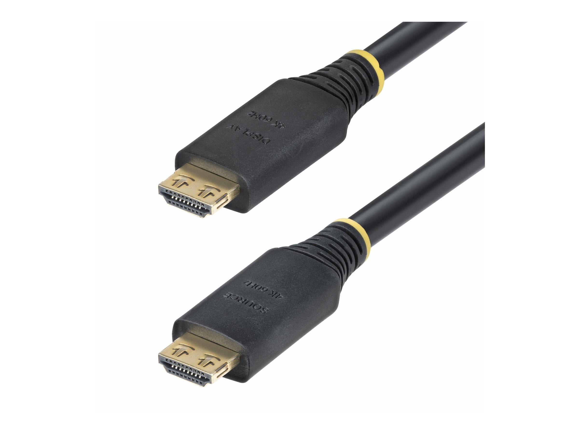 StarTech.com High Speed - HDMI-Kabel - HDMI männlich zu HDMI männlich - 10 m - abgeschirmt - Schwarz - halogenfrei, aktiv, 4K60Hz-Unterstützung, 1440p (UWQHD)