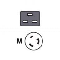 Fsas Technologies Fujitsu - Stromkabel - IEC 60320 C19 zu NEMA L6-20 (M)