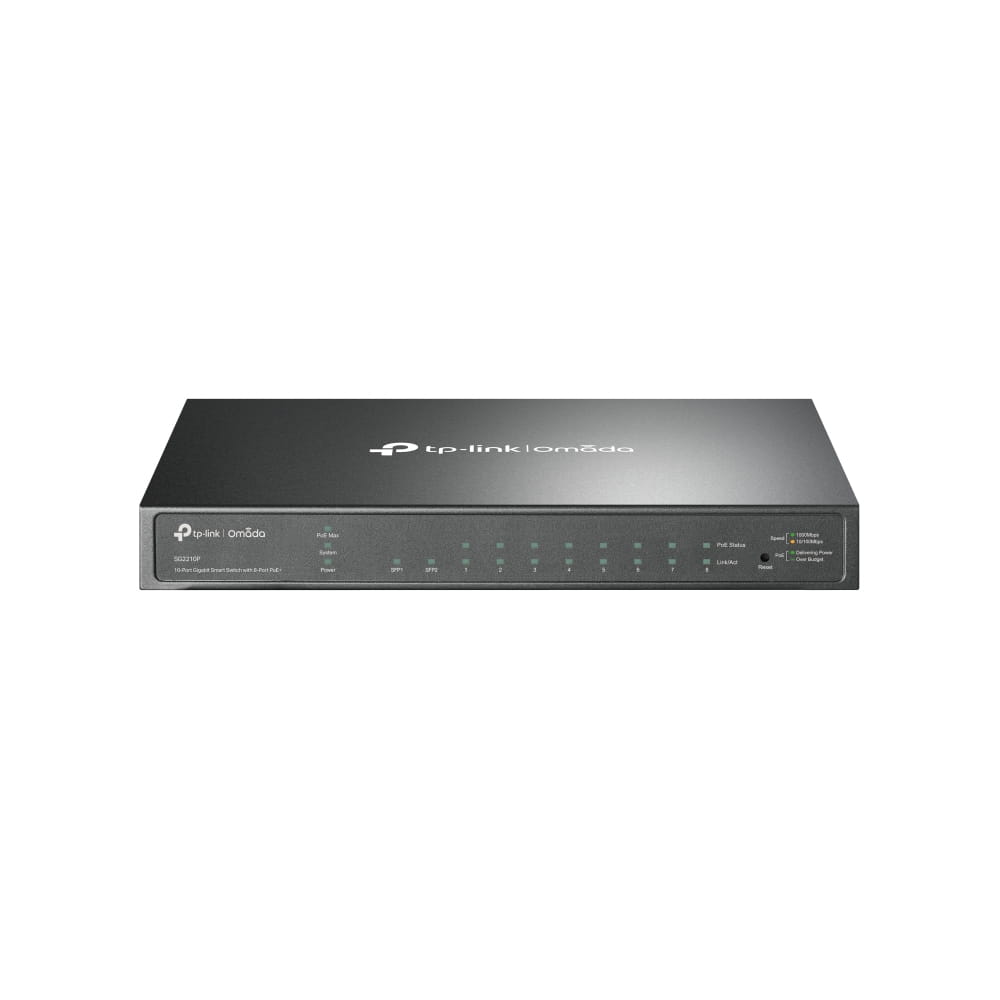TP-LINK Omada SG2210P, Managed, L2/L2+, Gigabit Ethernet (10/100/1000), Power over Ethernet (PoE)
