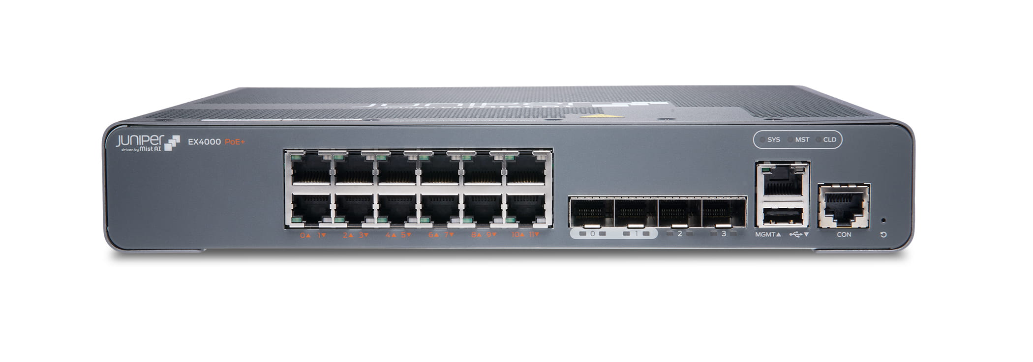 Juniper EX Series EX4000-12P - Switch - L3 - managed - 12 x 10/100/1000 (PoE+)