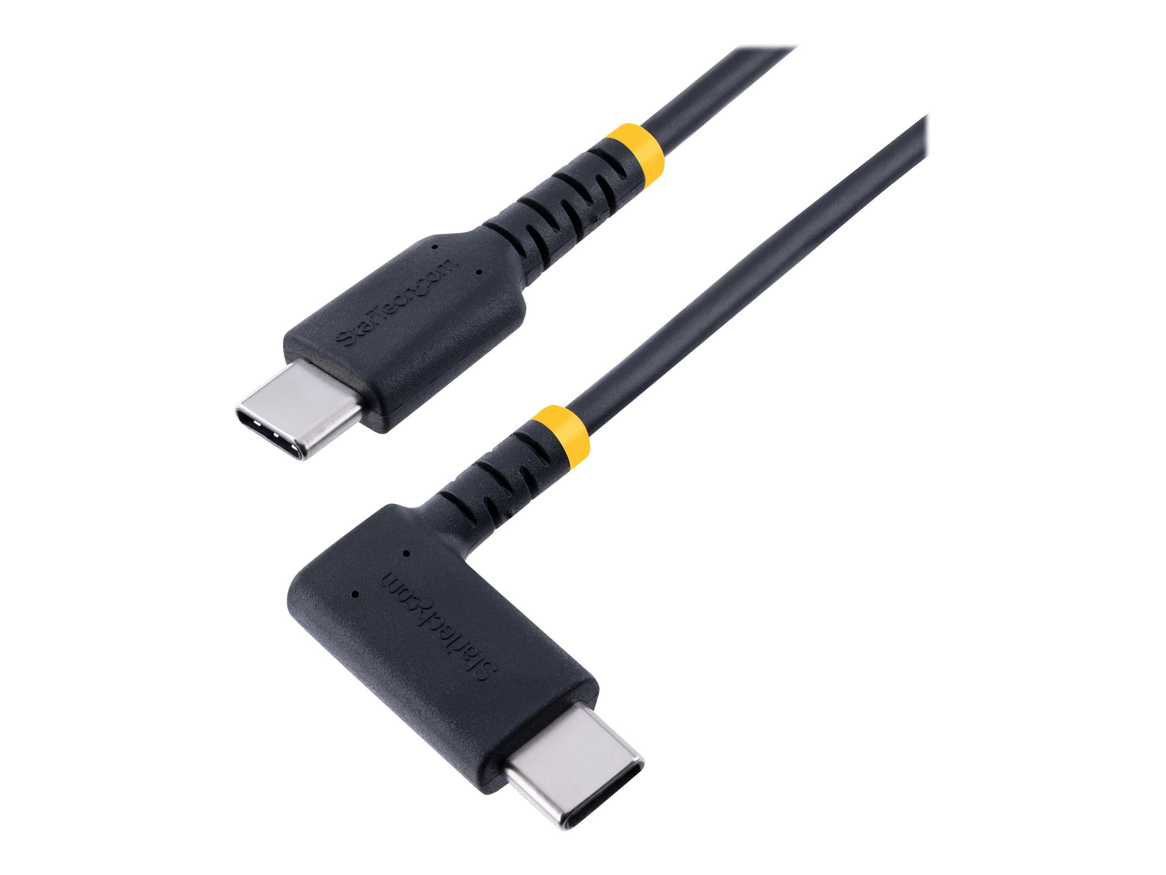 StarTech.com 1 m USB-C Ladekabel Mit Winkelstecker und 60W PD - Robust - USB-Kabel - USB-C (M)