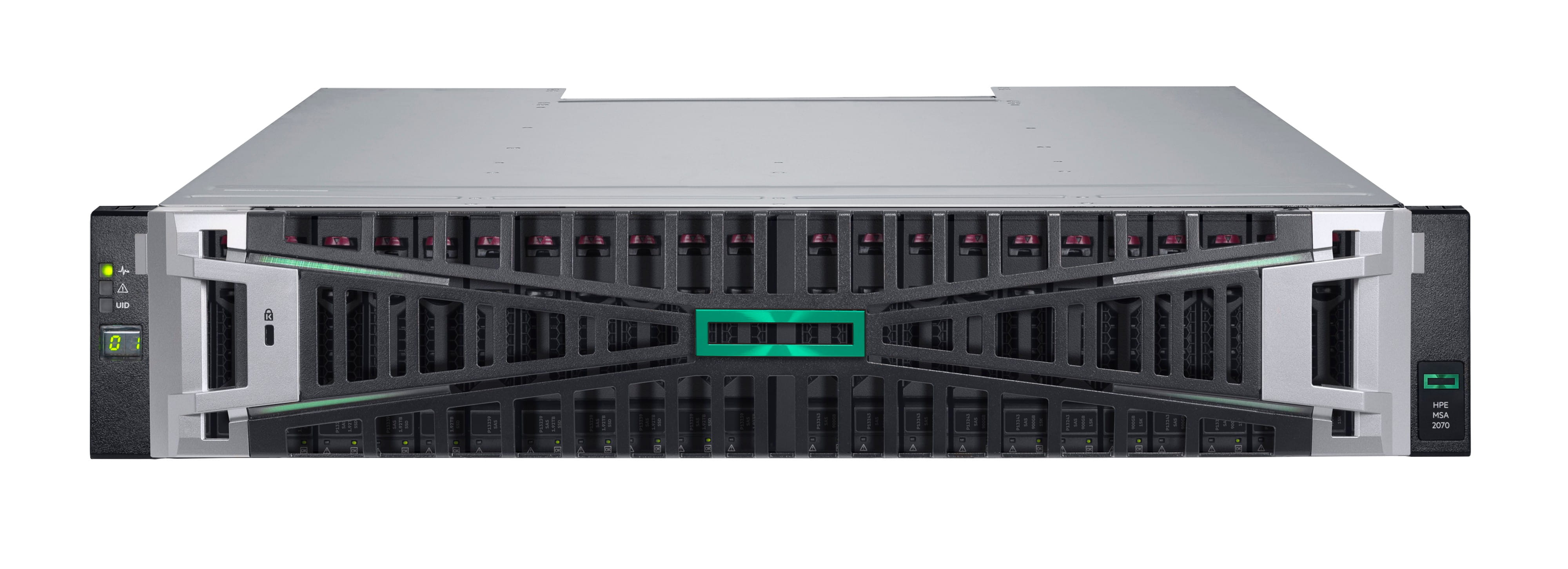 HPE Modular Smart Array 2070 16Gb Fibre Channel SFF Storage - 7th Generation - Solid-State-/Festplattenarray - 0 TB - 24 Schächte (SAS-3)