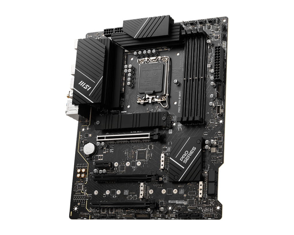 MSI PRO Z790-P WIFI - Motherboard - ATX - LGA1700-Sockel - Z790 Chipsatz - USB-C 3.2 Gen 2x2, USB 3.2 Gen 2, USB 3.2 Gen 1, USB-C 3.2 Gen2 - 2.5 Gigabit LAN, Wi-Fi 6, Bluetooth - Onboard-Grafik (CPU erforderlich)