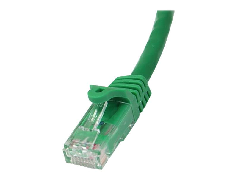 StarTech.com 50cm CAT6 Ethernet Cable, 10 Gigabit Snagless RJ45 650MHz 100W PoE Patch Cord, CAT 6 10GbE UTP Network Cable w/Strain Relief, Green, Wiring is UL Certified/TIA - Category 6 - 24AWG (N6PATC50CMGN)