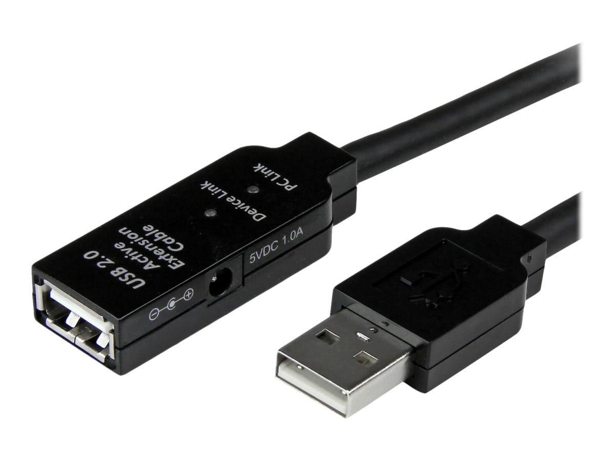 StarTech.com 5m aktives USB 2.0 Verlängerungskabel - St/Bu - USB Verlängerung / Repeater Kabel - USB-Verlängerungskabel - USB (W)