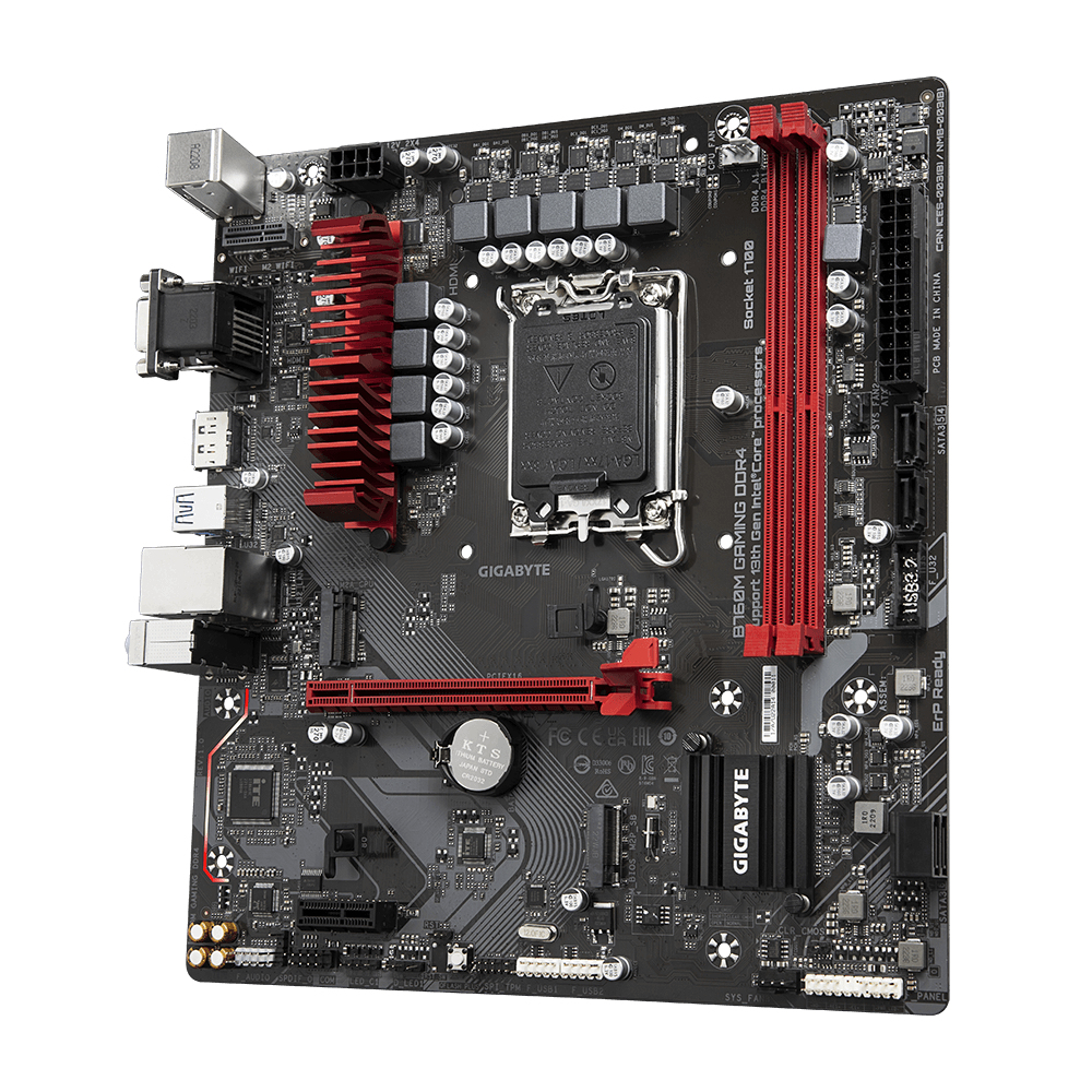 Gigabyte B760M GAMING DDR4 - 1.0 - Motherboard - micro ATX - LGA1700 Sockel - B760 Chipsatz - USB-C 3.2 Gen 1, USB 3.2 Gen 1 - 2.5 Gigabit LAN - Onboard-Grafik (CPU erforderlich)