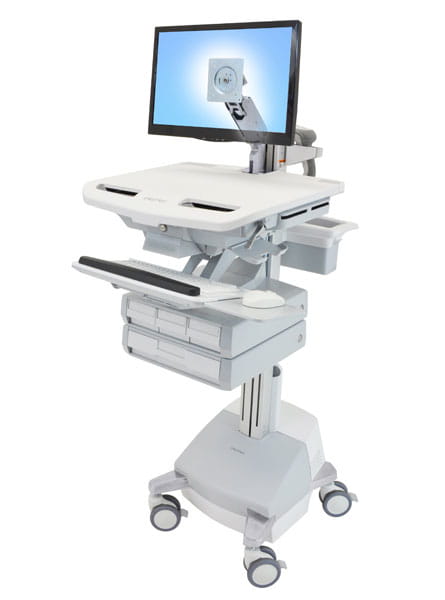 Ergotron Wagen - offene Architektur - für LCD-Display / PC-Ausrüstung - medizinisch - Aluminium, verzinker Stahl, hochwertiger Kunststoff - Grau, weiß, Polished Aluminum - Bildschirmgröße: bis zu 61 cm (bis zu 24 Zoll) Ergotron Wagen - offene Architektur - für LCD-Display / PC-Ausrüstung - medizinisch - Aluminium, verzinker Stahl, hochwertiger Kunststoff - Grau, weiß, Polished Aluminum - Bildschirmgröße: bis zu 61 cm (bis zu 24 Zoll)