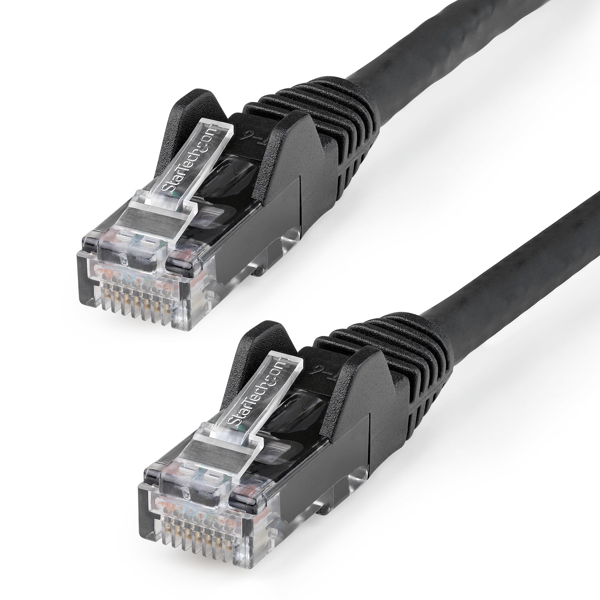 StarTech.com 7m Netzwerkkabel CAT6 - LSZH(weniger Rauch, Halogenfrei) - 10Gbit 650MHz 100W POE RJ45 U/UTP LAN-Patch Kabel - Schwarz, ETL Zertifizierung, 24AWG, Installationskabel (N6LPATCH7MBL)
