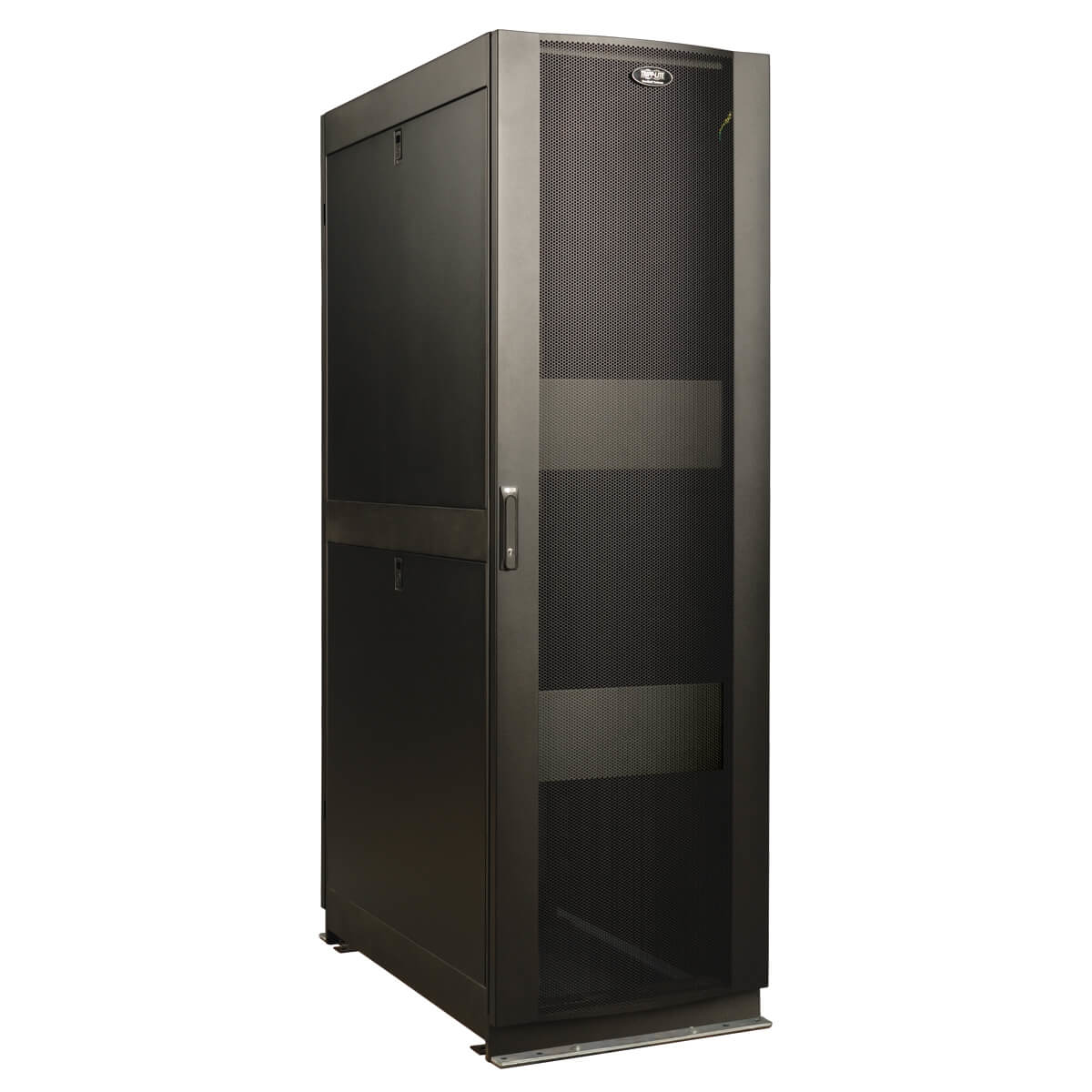 Tripp 42U Rack Enclosure Server Cabinet w/ Doors & Sides Seismic - Schrank Netzwerkschrank - Schwarz - 42HE - 48.3 cm (19")