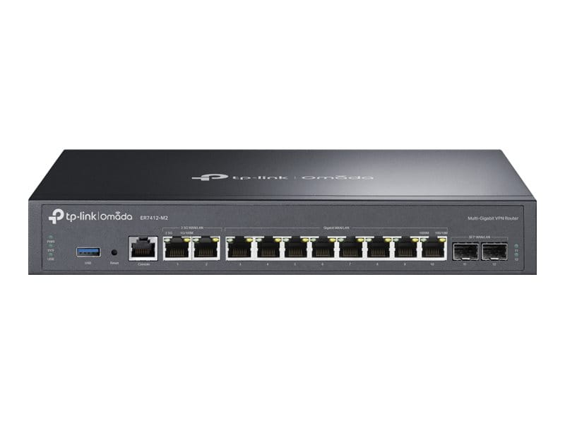 TP-LINK Omada ER7412-M2, Ethernet-WAN, 2.5 Gigabit Ethernet, Gigabit Ethernet, Schwarz