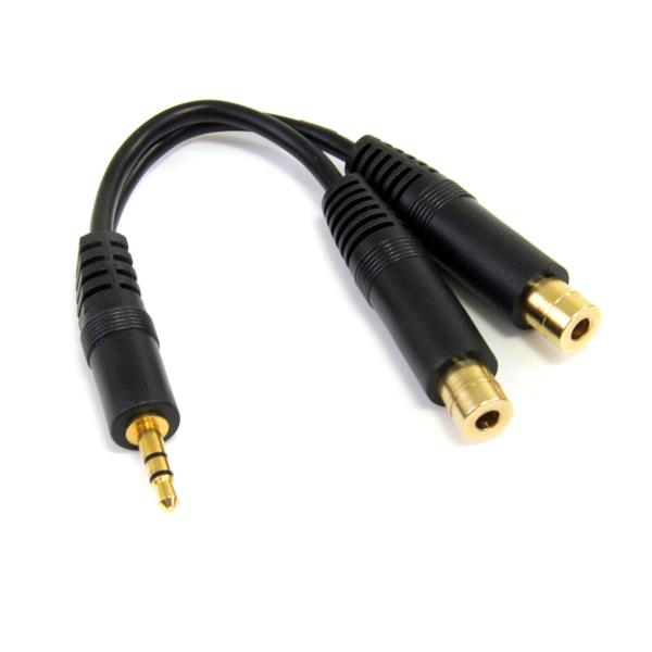 StarTech.com 15cm Stereo Splitter Kabel - 3,5mm