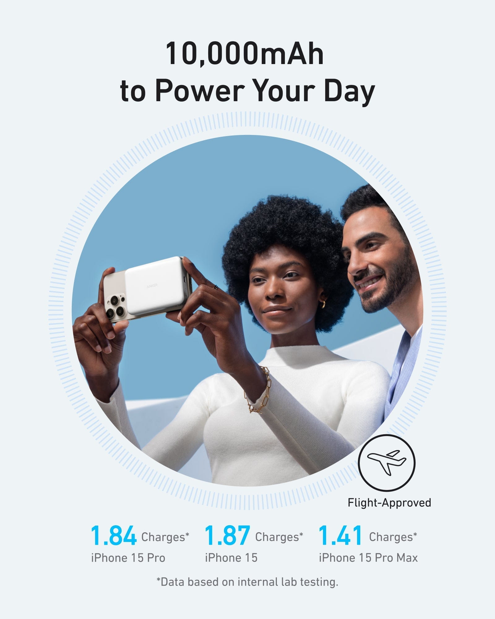 Anker Innovations Anker MagGo - Induktive Power Bank - 10000 mAh - 30 Watt - PD (USB-C)