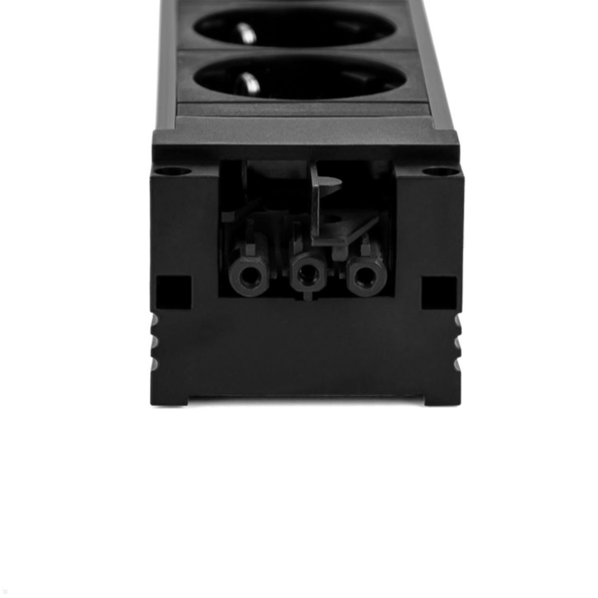 Bachmann STEP BASE - Steckdosenleiste - Wechselstrom 250 V - Eingabe, Eingang GST18i3 - Ausgangsanschlüsse: 4 (power CEE 7/3)