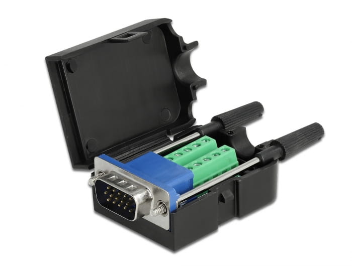 Delock VGA-Adapter - 15 pin D-Sub (DB-15) (M)
