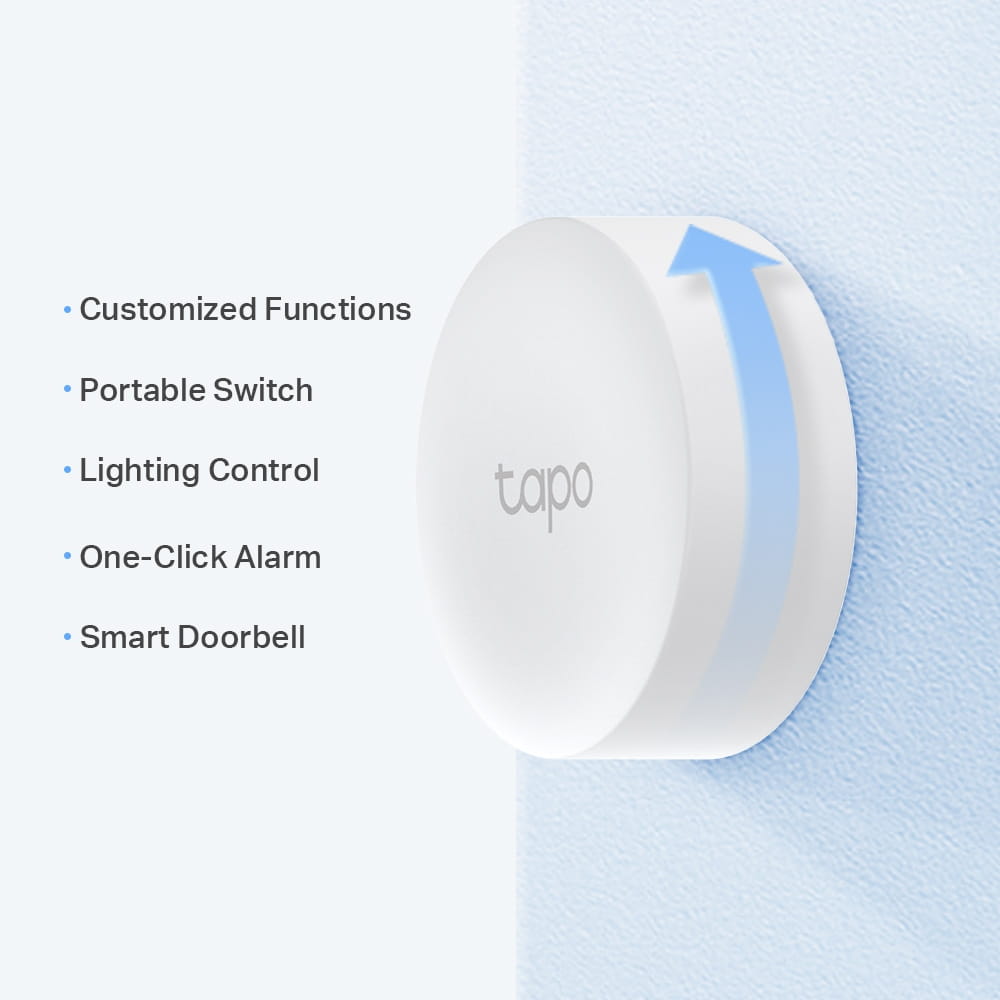 TP-LINK Tapo S200B, Kabellos, Weiß, Wand, 868, 922 MHz, Drinnen, Android, iOS