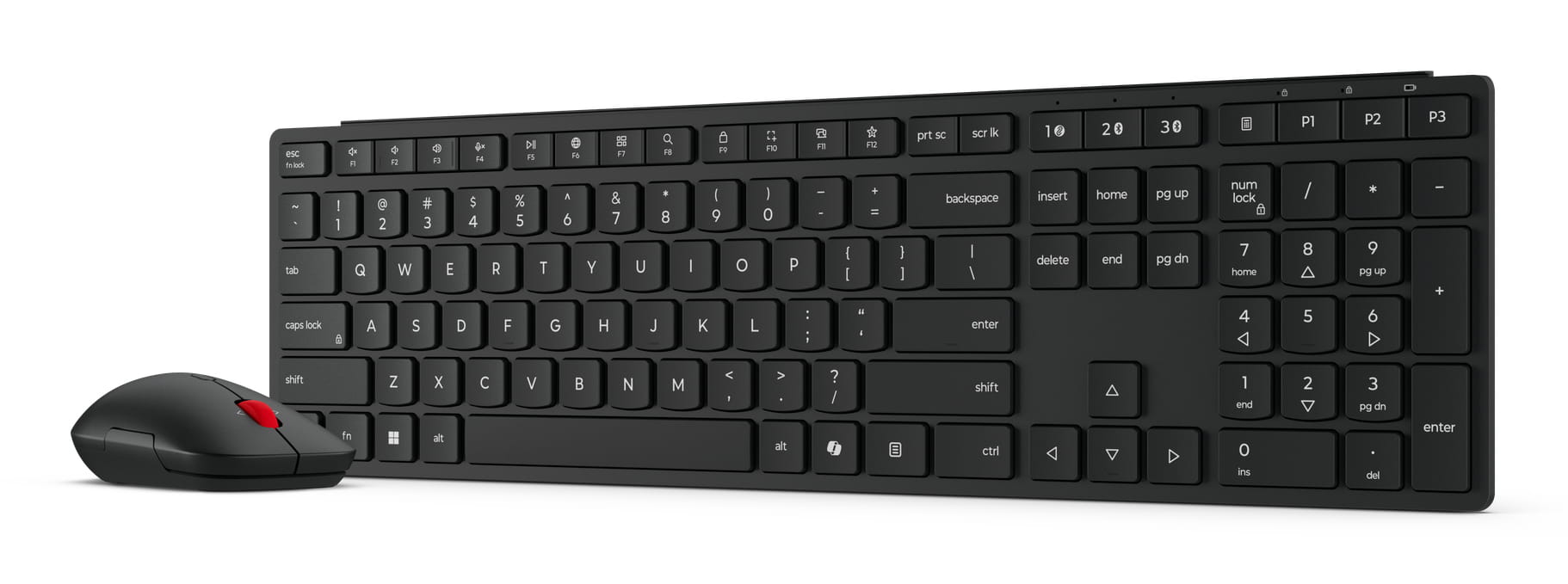Lenovo 4X31S04811, Volle Größe (100%), Kabellos, RF Wireless + Bluetooth, Schwarz, Maus enthalten