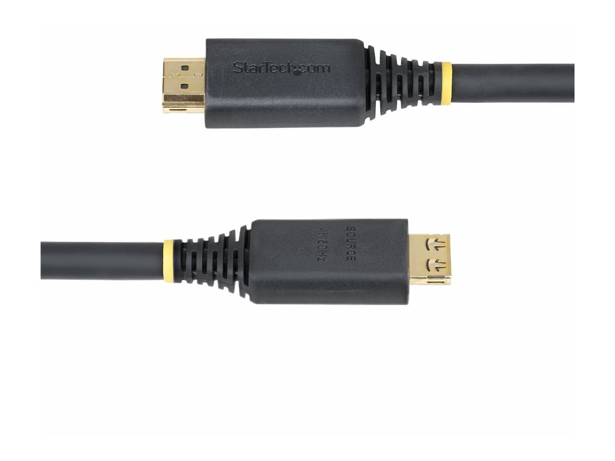 StarTech.com High Speed - HDMI-Kabel - HDMI männlich zu HDMI männlich - 10 m - abgeschirmt - Schwarz - halogenfrei, aktiv, 4K60Hz-Unterstützung, 1440p (UWQHD)