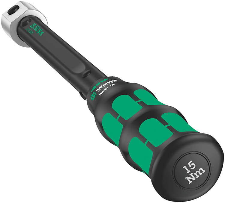 Wera Click-Torque XP 3, Klick-Drehmomentschlüssel, Ft-lb, Nm, Mechanisch, 15 - 100 Nm, 2%, Schwarz, Grün