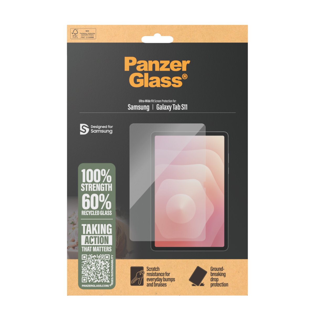 PanzerGlass Bildschirmschutz für Tablet - ultrabreite