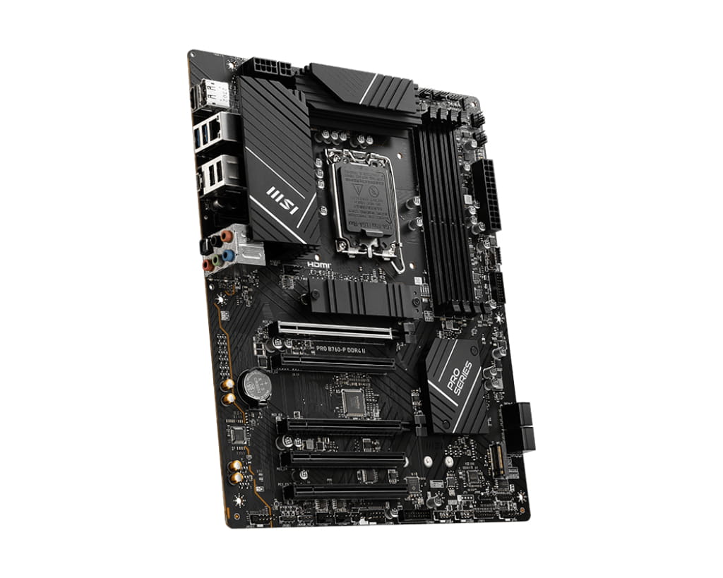 MSI PRO B760-P DDR4 II - Motherboard - ATX - LGA1700-Sockel - B760 Chipsatz - USB 3.2 Gen 1, USB-C 3.2 Gen2 - 2.5 Gigabit LAN - Onboard-Grafik (CPU erforderlich)