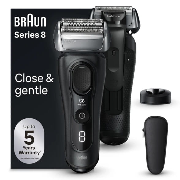 Braun Series 8 8510s, Schwarz, Tasten, Akku, Lithium-Ion (Li-Ion), Integrierte Batterie, 60 min