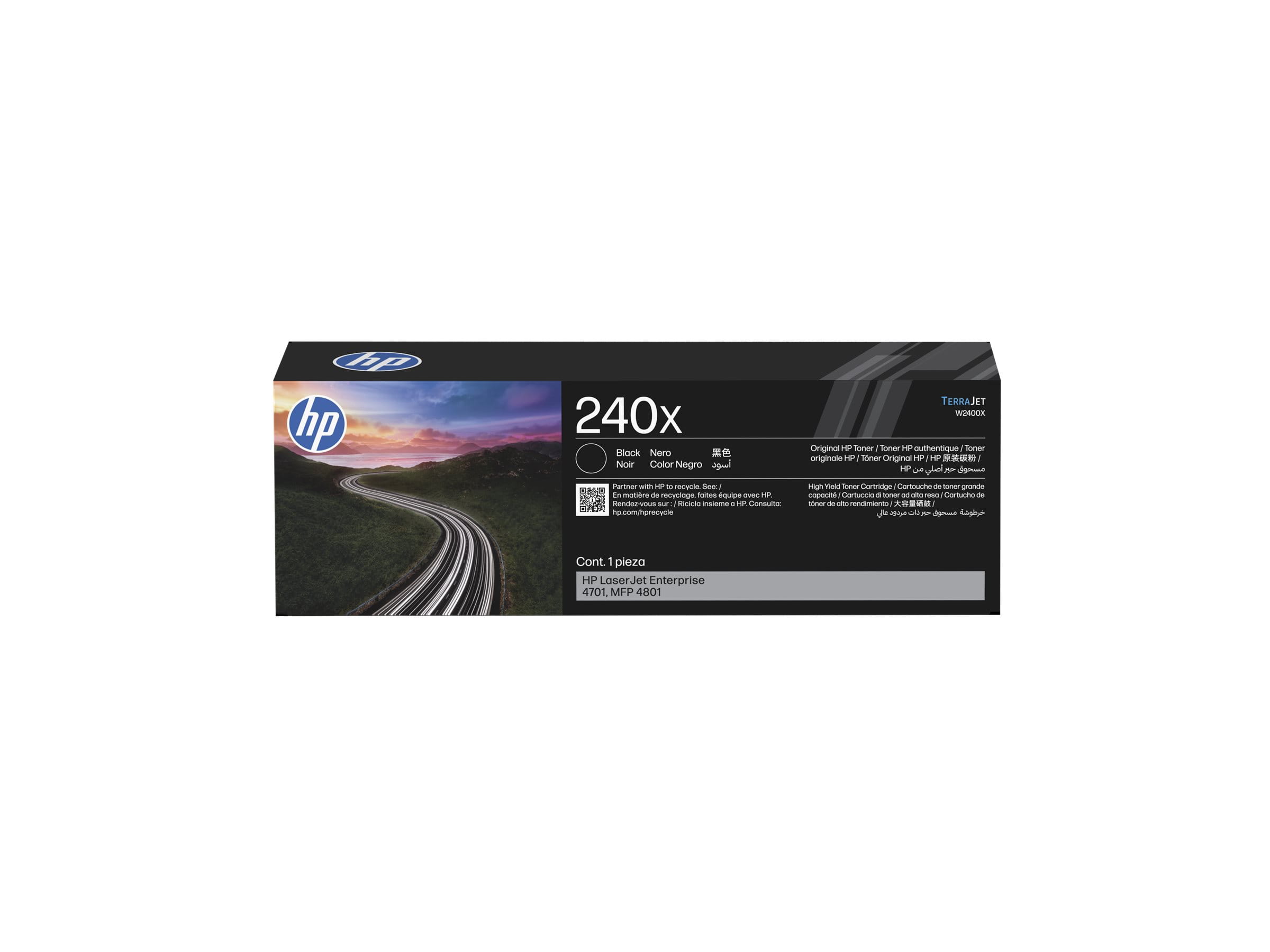 HP 240X - Hohe Ergiebigkeit - Schwarz - original - LaserJet - Box - Tonerpatrone (W2400X)