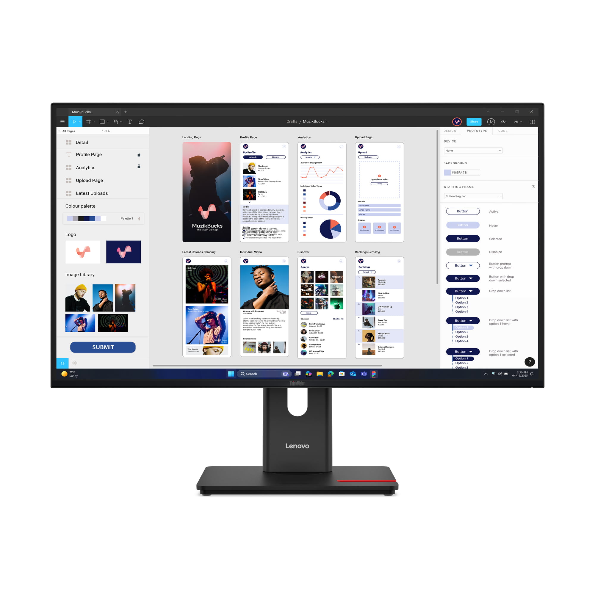 Lenovo ThinkVision T32UD-40 - LED-Monitor - 81.3 cm (32")