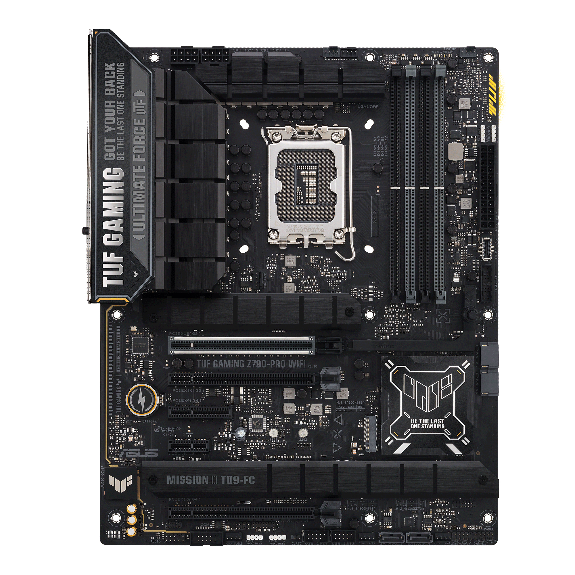 ASUS TUF GAMING Z790-PRO WIFI - Motherboard - ATX - LGA1700-Sockel - Z790 Chipsatz - USB-C 3.2 Gen 2x2, USB-C 3.2 Gen2, USB 3.2 Gen 1, USB 3.2 Gen 2 - Wi-Fi 6E, Bluetooth - Onboard-Grafik (CPU erforderlich)