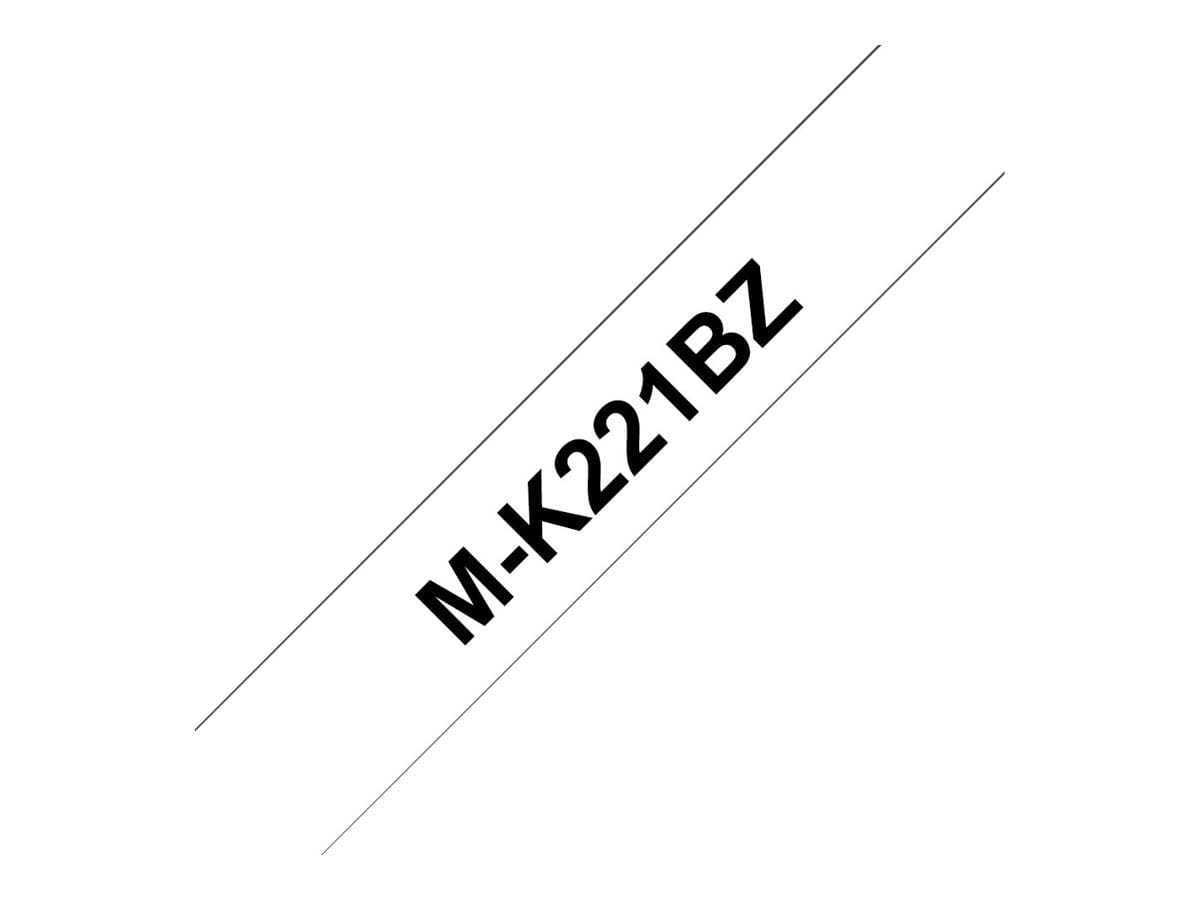Brother M-K221BZ - Schwarz auf Weiß - Rolle (0,9 cm x 8 m)