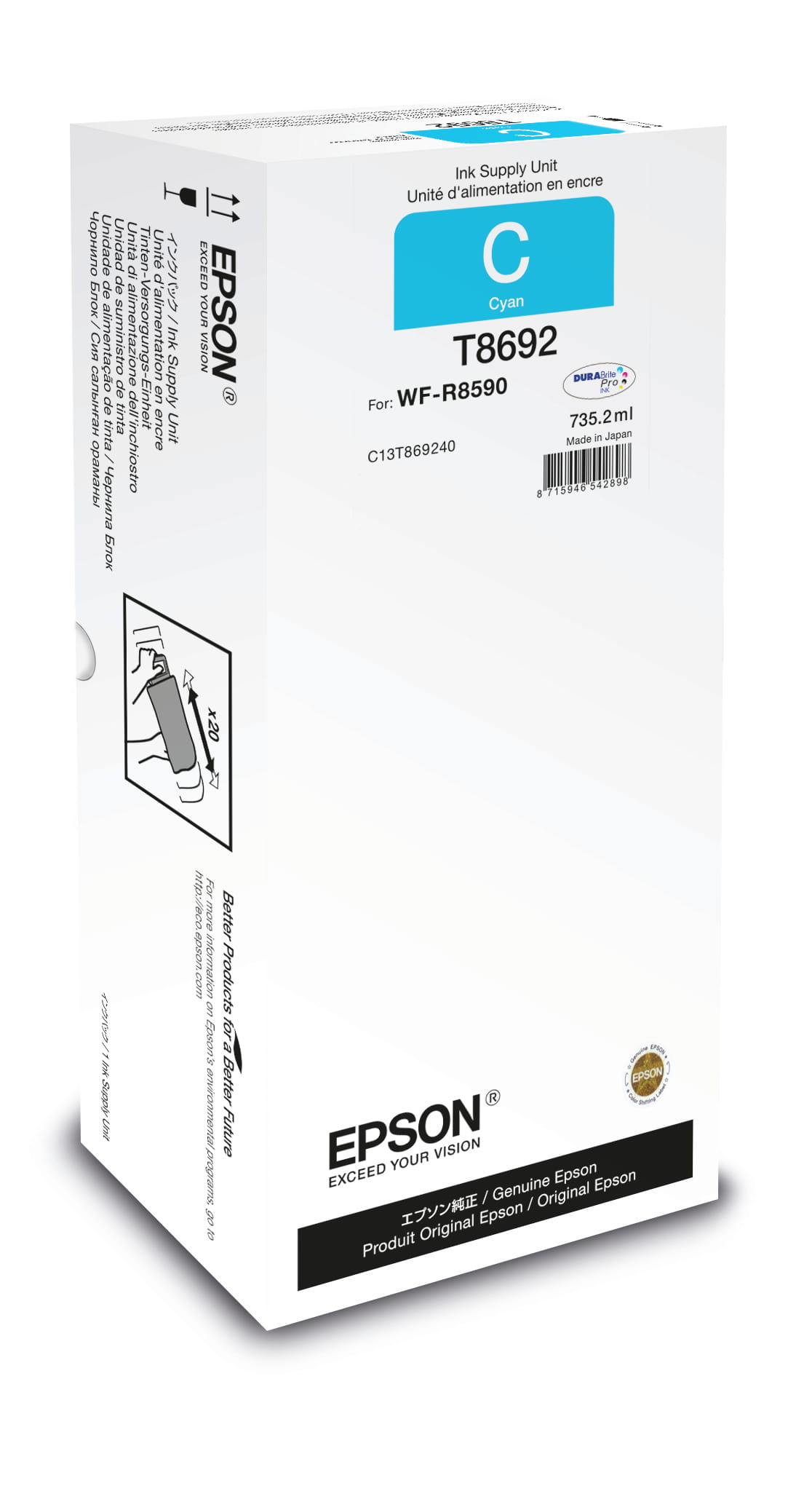 Epson Ink Supply Unit WE - 735.2 ml - Cyan - original