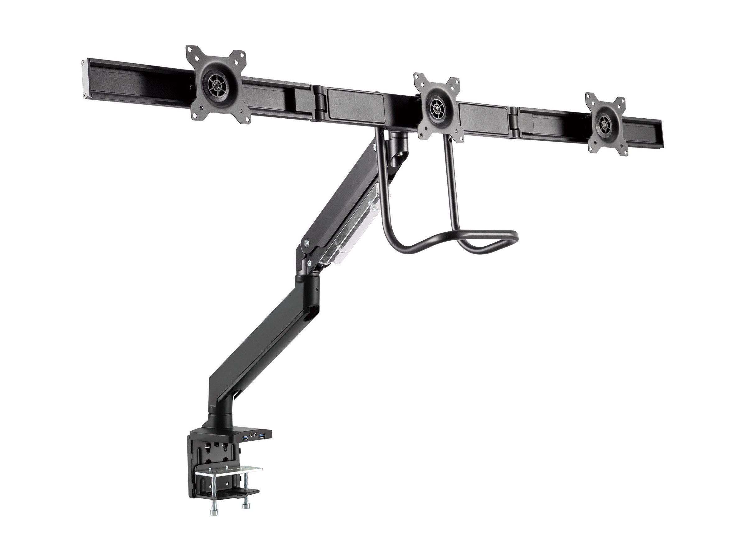 InLine Tischhalterung mit Lifter+USB - beweglich - für 3 Monitore bis 69cm (27")
