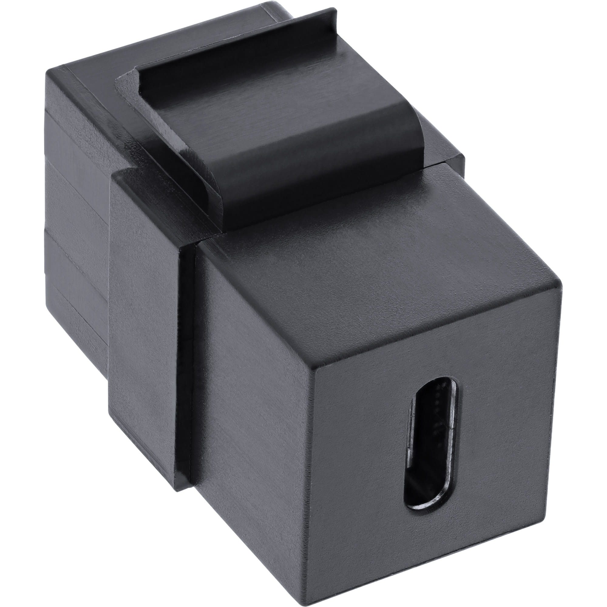InLine USB 3.1 Keystone Snap-In Einsatz - USB-C Buchse / Buchse - schwarz