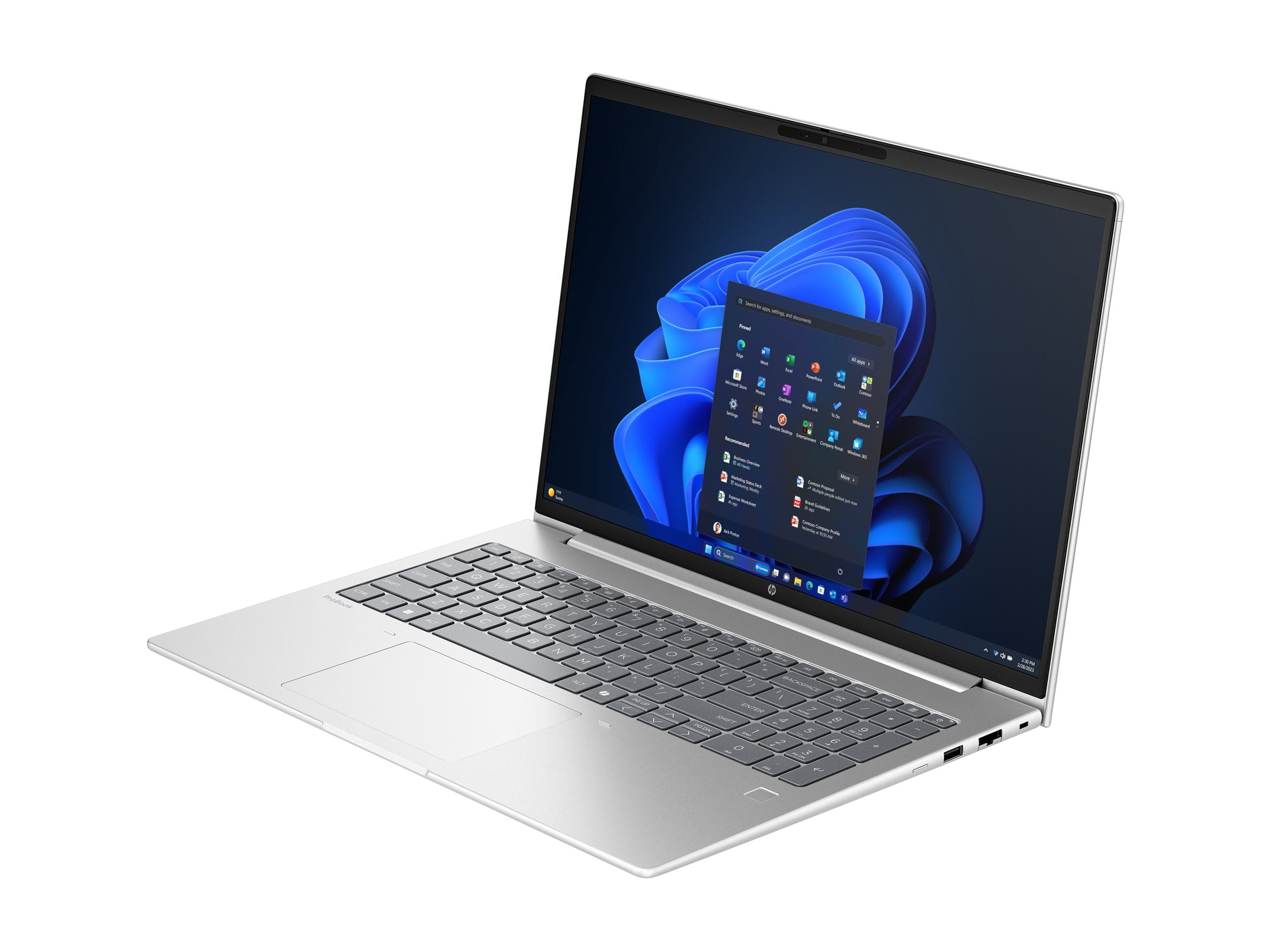 HP ProBook 4 16 G1i Notebook AI - 177-Grad Scharnierdesign - Intel Core Ultra 5 225U / 1.5 GHz - Win 11 Pro - Intel Graphics - 16 GB RAM - 512 GB SSD NVMe - 40.6 cm (16")