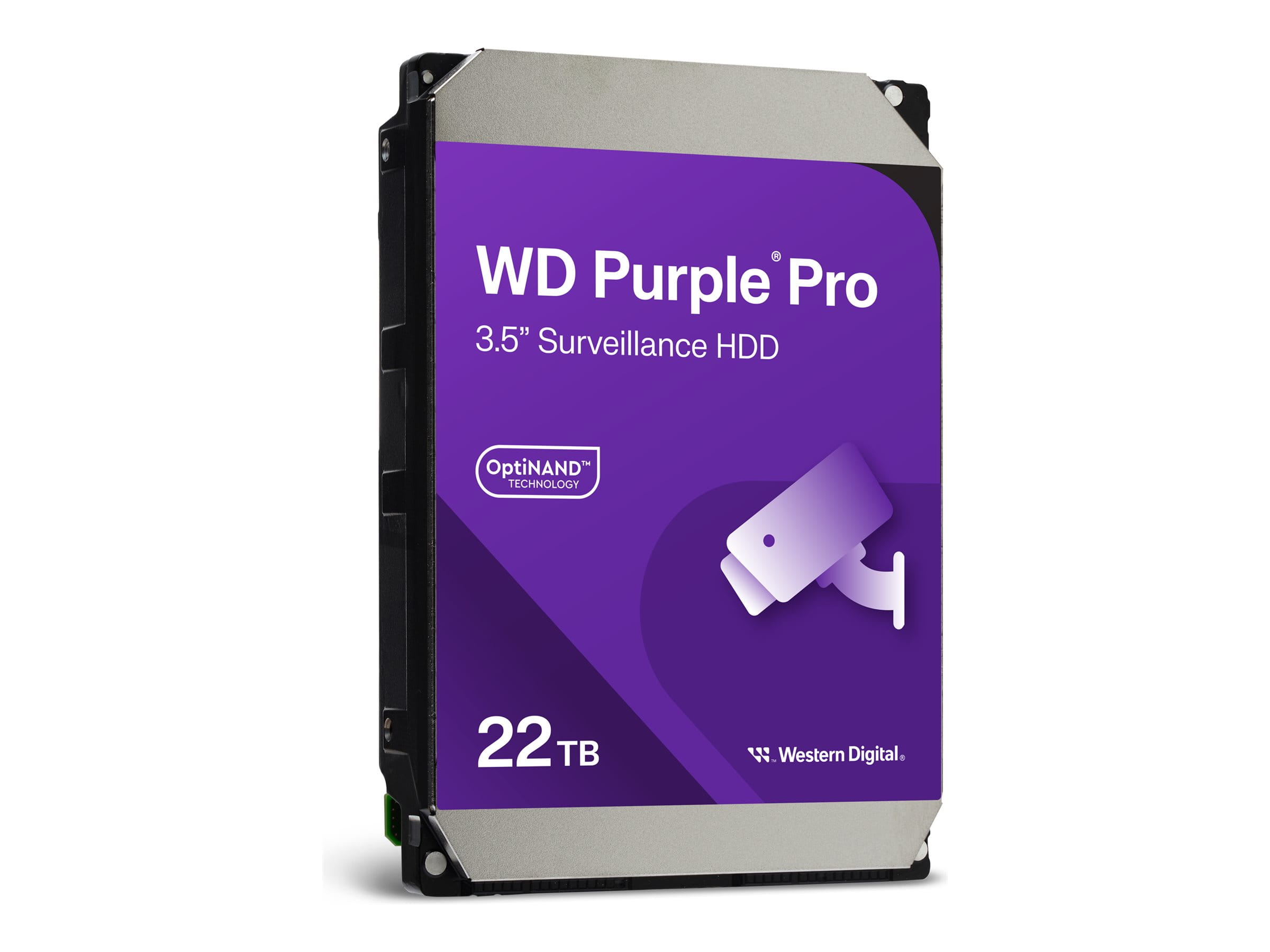 WD Purple Pro WD221PURP - Festplatte - 22 TB - Überwachung, intelligente Videoübertragung - intern - 3.5" (8.9 cm)